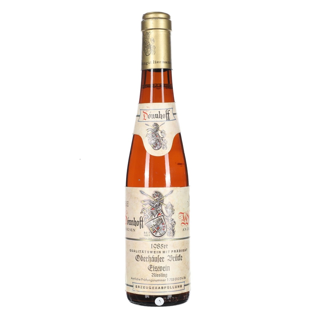 Donnhoff Oberhauser Brucke Riesling Eiswein 1985 Halves